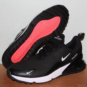 Nike Air Max 270 G Golf Shoes Men 11.5 Black White Spikeless